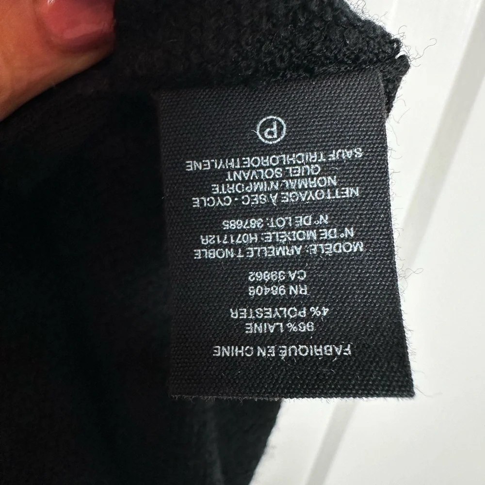 Theory Black Open Front long cardigan - Picture 8 of 8